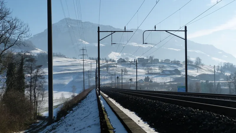 Central Switzerland Railway Landscape (2017-01-29 14:42:10)