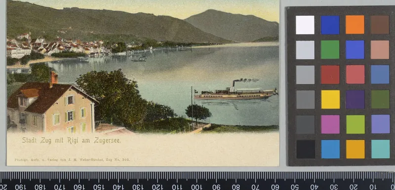 Stadt Zug mit Rigi am Zugersee