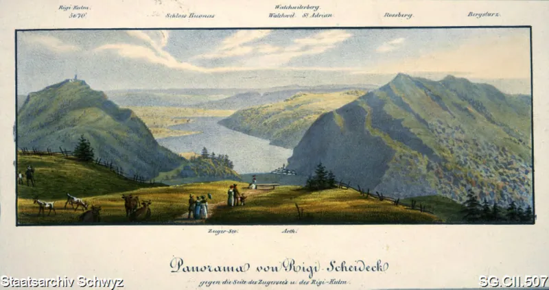 Rigi-Scheidegg: Panorama (1800 - 1850)
