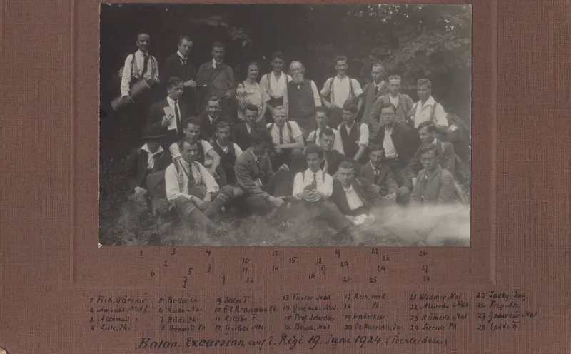 Botanical excursion to the Rigi, June 19, 1924 (Corpus Christi) (19.06.1924)