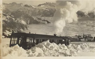 Vitznau-Rigi Railway above Rigi-Kaltbad (vor 3.11.1929)