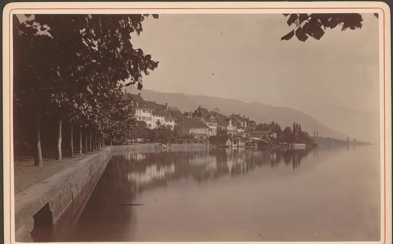 Zug. Uferbild gegen den Rigi (1888)