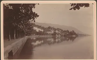 Zug. Uferbild gegen den Rigi (1888)