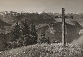 View from the Rigi towards the Bernese Alps (1930-1941)