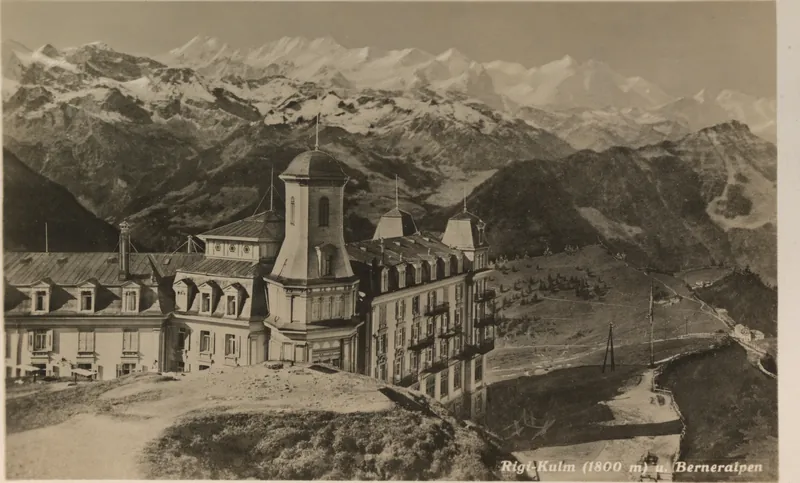 Rigi Kulm (1800 m) and Bernese Alps (vor 17.6.1939)