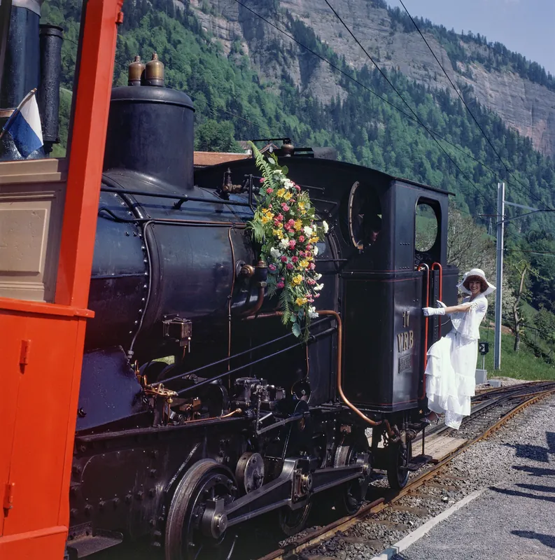 Rigi Kaltbad, Wedding Train Ride on a Steam Locomotive (1978)