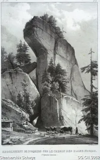 Felsenweg nach Rigi-Kaltbad (1825)