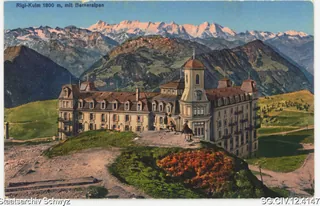Rigi-Kulm 1800 m. mit Berneralpen (1930)