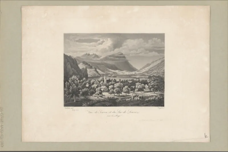 Vue de Sewen et du Lac de Lowerz vers le Rigi (19th cent.)