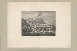 Vue de Sewen et du Lac de Lowerz vers le Rigi (19th cent.)