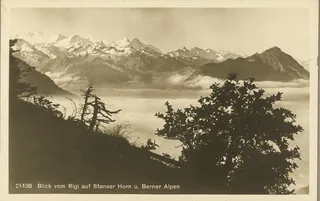 View from Rigi to Stanser Horn and Bernese Alps (vor 30.06.1921)
