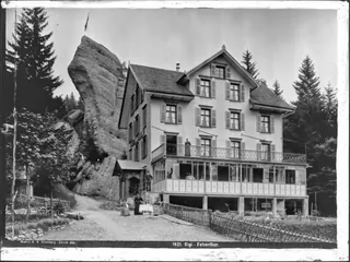 Rigi , Hotel Felsentor, Gesamtaussenansicht (1906)