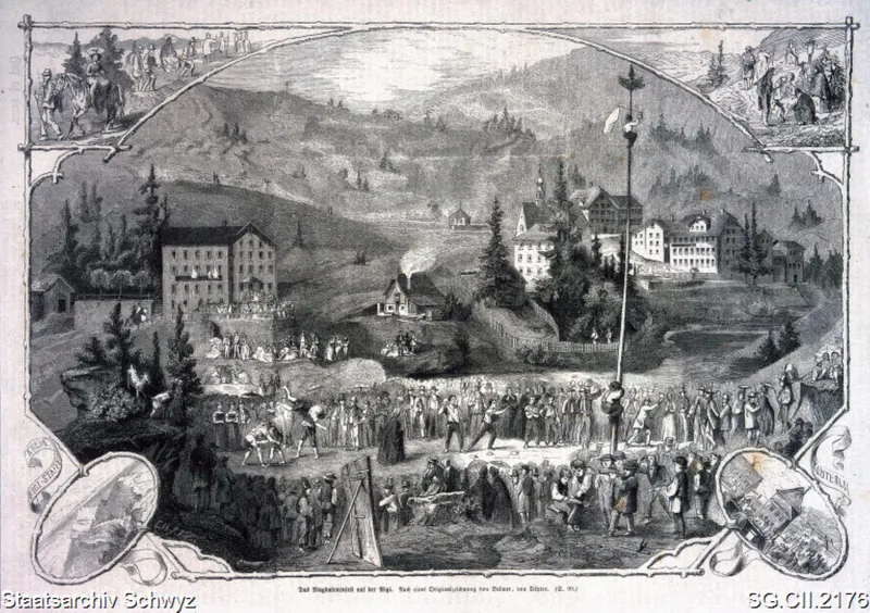 Das Magdalenfest auf der Rigi (ca. 1900)