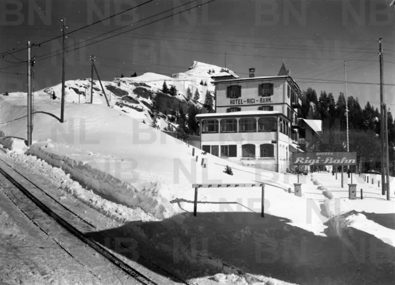 Rigi Kaltbad, Hotel Rigi -Bahn, Aussenansicht (between approx. 1930 and approx. 1969)
