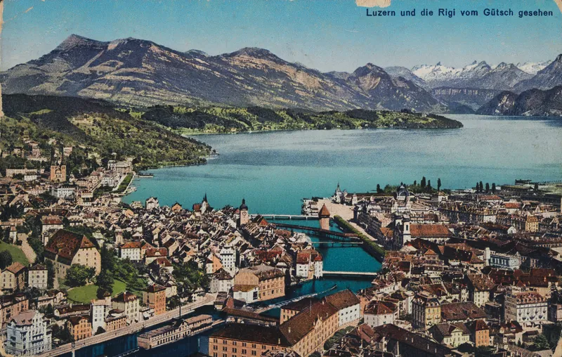 Lucerne and the Rigi seen from Gütsch (vor 06.12.1920)