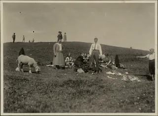 Rigi Kulm, Mrs. Mennig-Amann, Willi, Walti, Fam. Brandl, Frl. Sophi (14.06.1925)