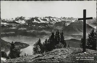 View from Rigi-Känzeli to Unterwald Alps (ca. 1950)