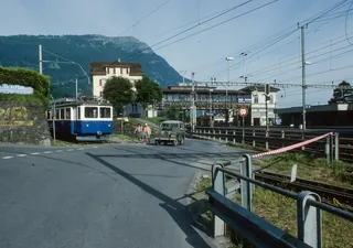 Arth-Rigi Railway (ARB) cogwheel railcar BDhe 2/4 11 (7/1985)