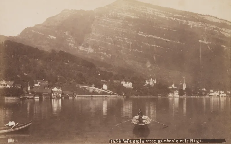 Weggis vue générale et le Rigi (ca. 1885)