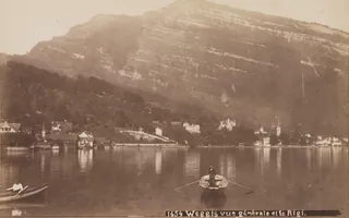 Weggis vue générale et le Rigi (ca. 1885)