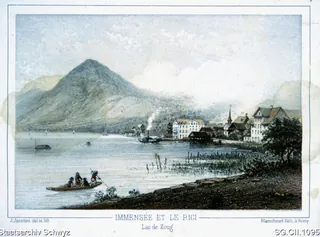 Immensee am Fusse des Rigi und Zugersee (ca. 1860 - 1870)