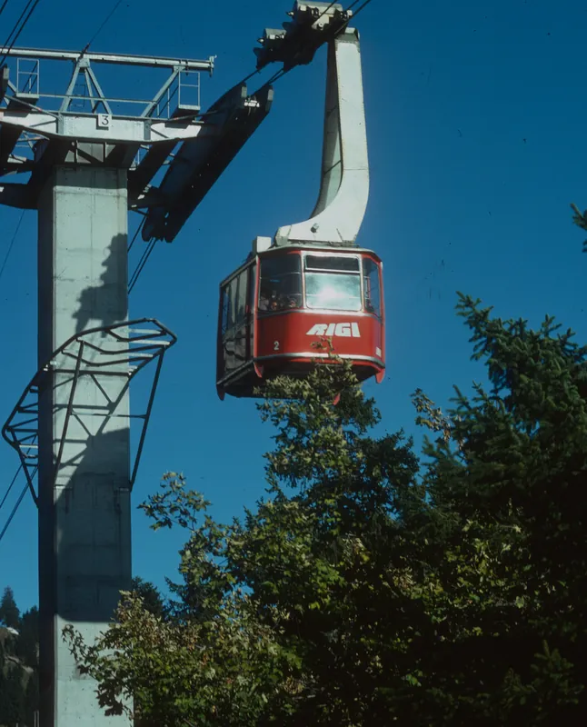 Rigi, cable car Weggis-Kaltbad (1975)