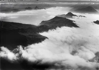 Rigi, Kaltbad, Rigi Scheidegg, Mythen, sea of fog (1927)