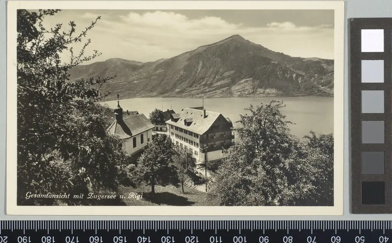 Gesamtansicht mit Zugersee u. Rigi (1931)