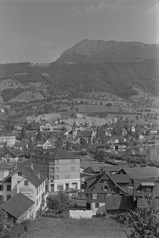 Küssnacht am Rigi , Ortsbild (05.08.1954)