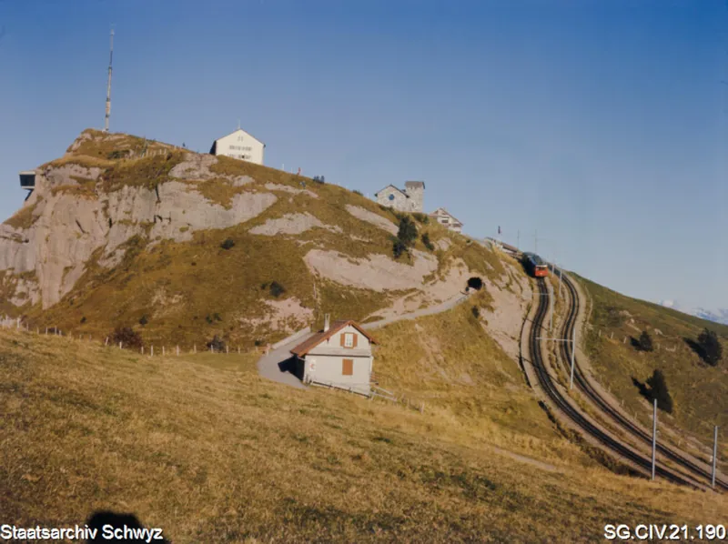Blick auf die Rigi-Kulm (zwischen 1950 und 1980)