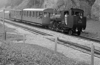 Rigi, Vitznau-Rigi Railway (VRB), steam ride with locomotive 16 (1974-1976)
