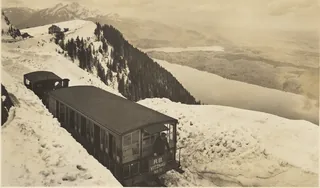 Vitznau-Rigi Railway, view from Staffelhöhe g. Lucerne (ca. 1920)