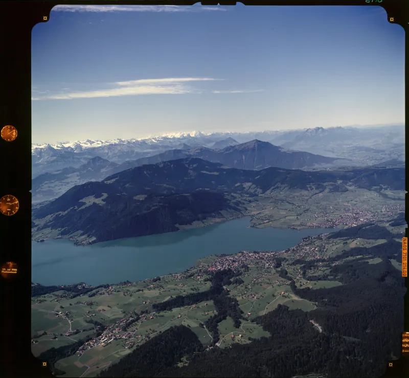 Oberägeri, Lake Aegeri, Rigi, Pilatus (25.07.1986)