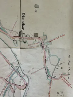 Weggis - Grütalp Strassenprojekt, Abschnitt Felsentor (1933)