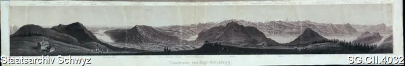 Panorama Rigi Scheidegg (ca. 1820 - 1830)